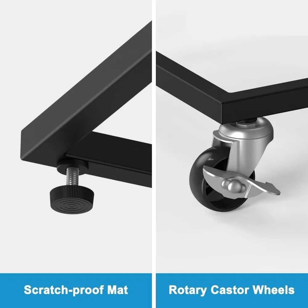 4-Tier Freestanding Water Bottle Holder With Wheels