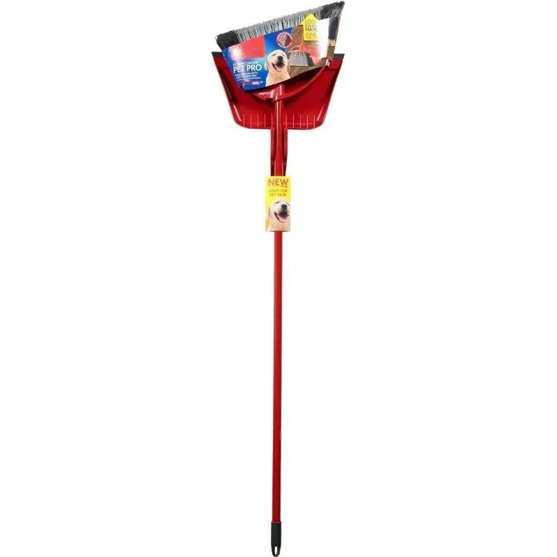 Pet Pro Corner Broom With Dust Pan