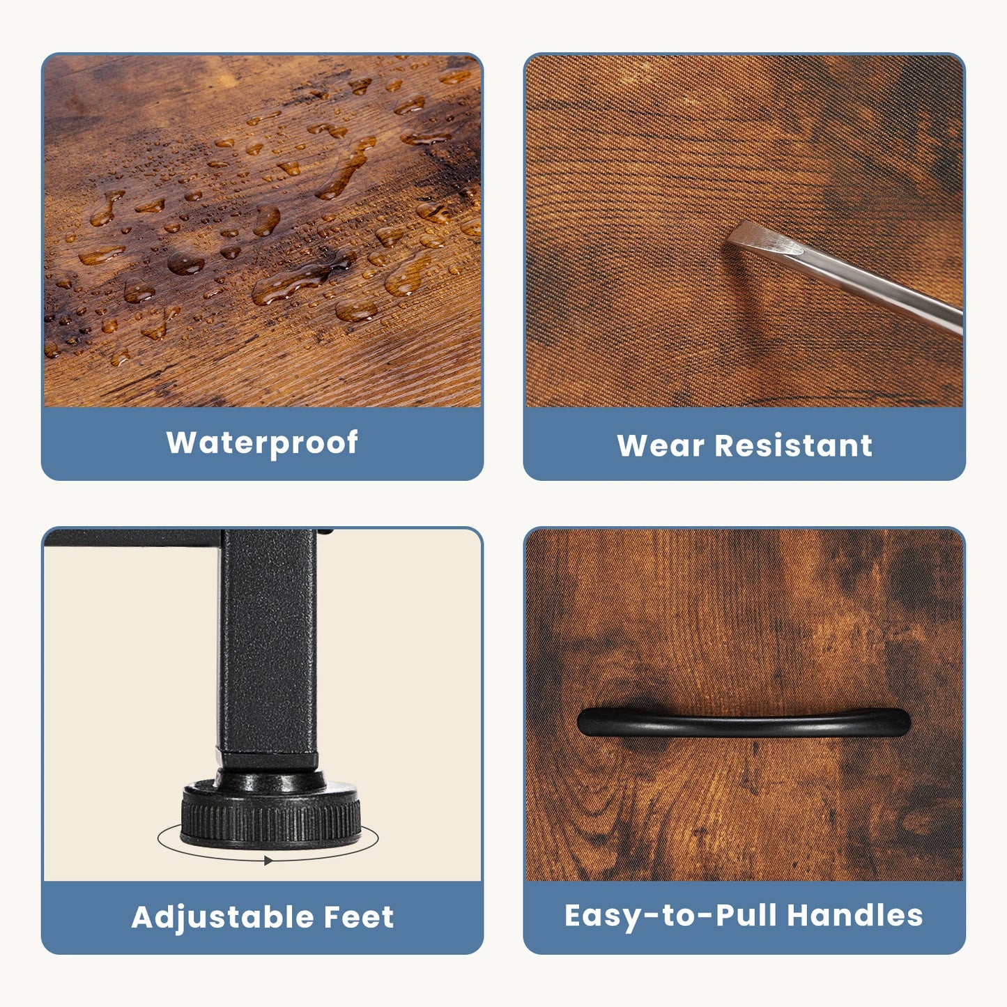 Dresser With 5 Fabric Drawers