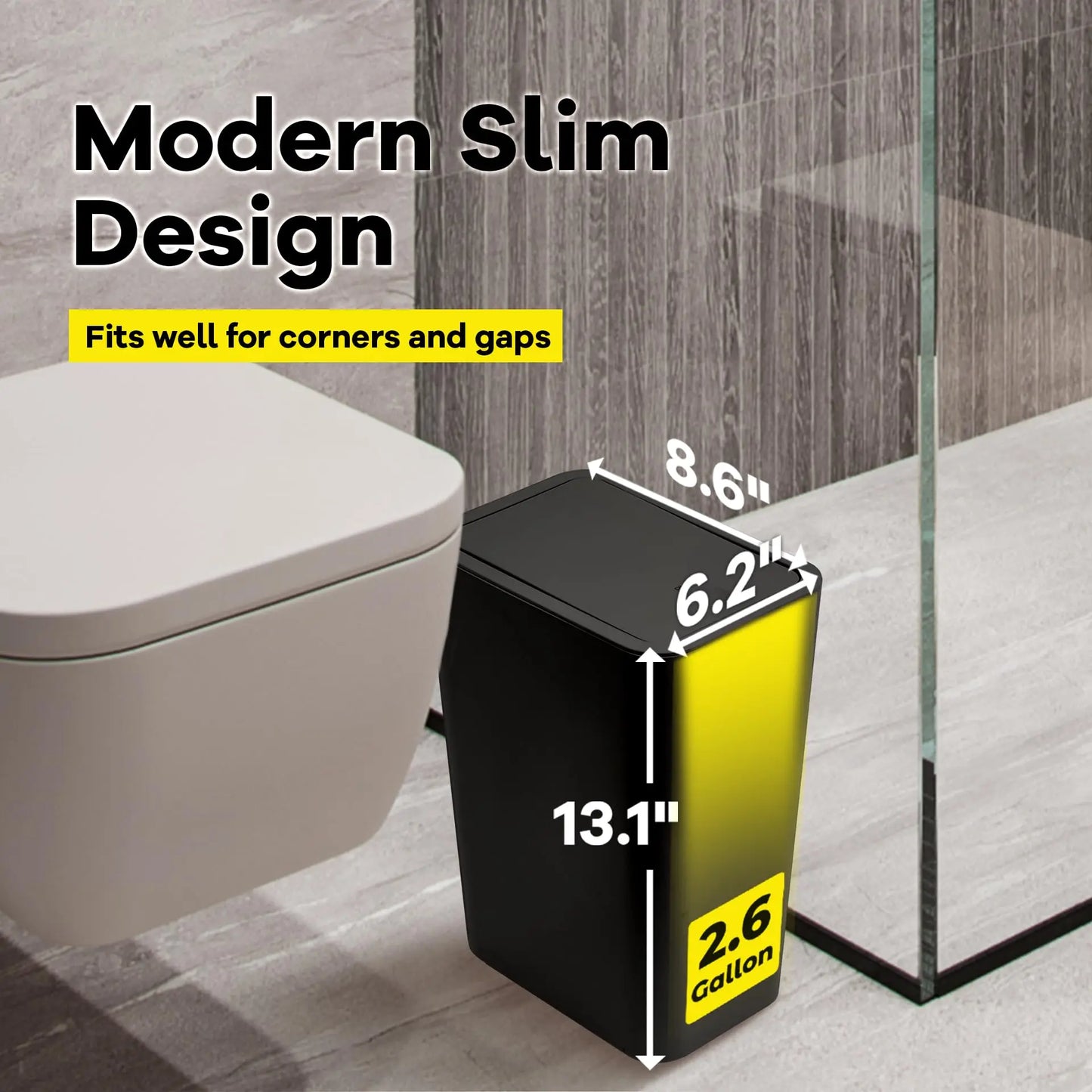 Small Trash Can 10L W/Press Top Lid