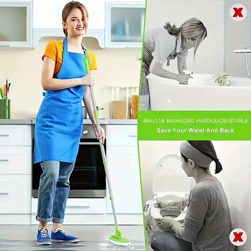 Multifunctional Retractable Long Handle Cleaning Brush Set
