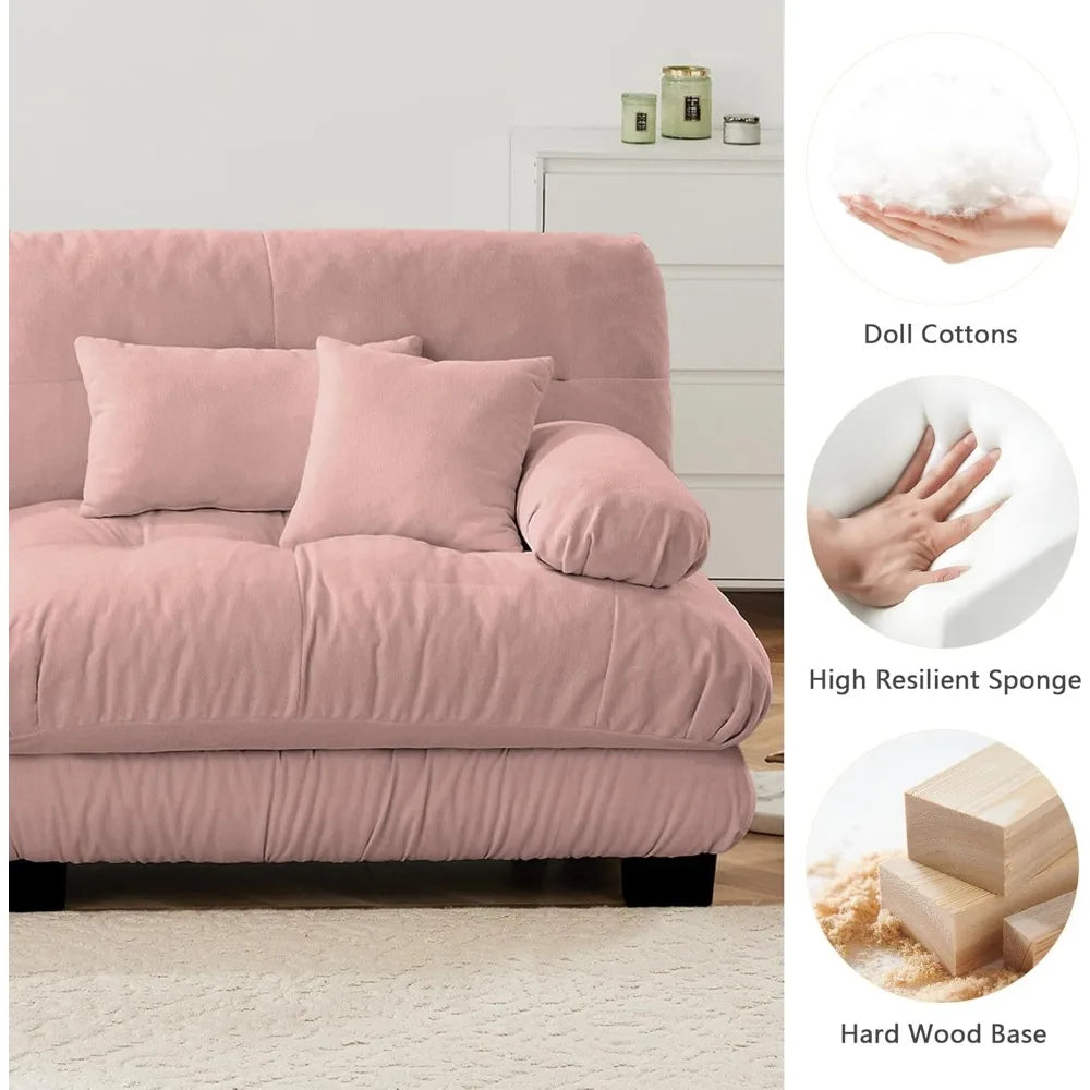 Oversized Modular Sectional Sofa, 94.4" Chenille Cloud