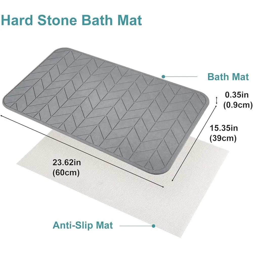Bath/Shower Mat, 2 Pack Nonslip Fast Drying