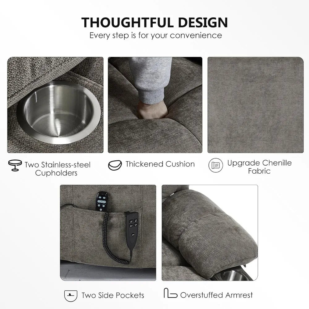 Power Lift Recliner Chair, Massage And Heating