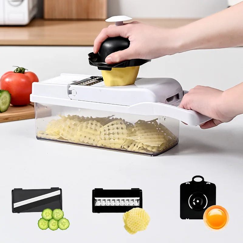 26-Piece Multifunctional slicer, planer, cutting, dicing utensil