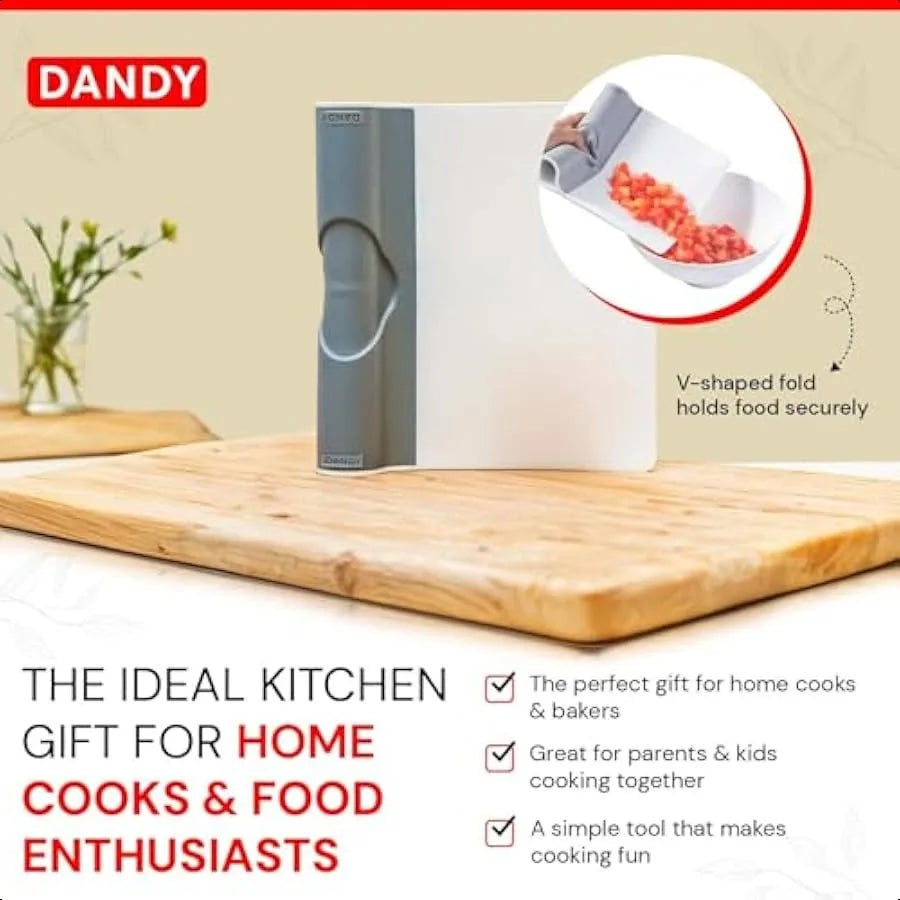 Multi-Purpose Folding Food Mover Scraper