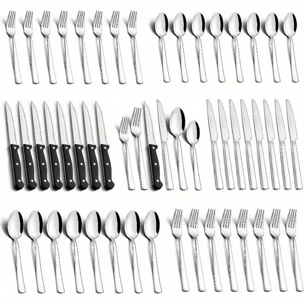 Stainless Steel Silverware Set For 8