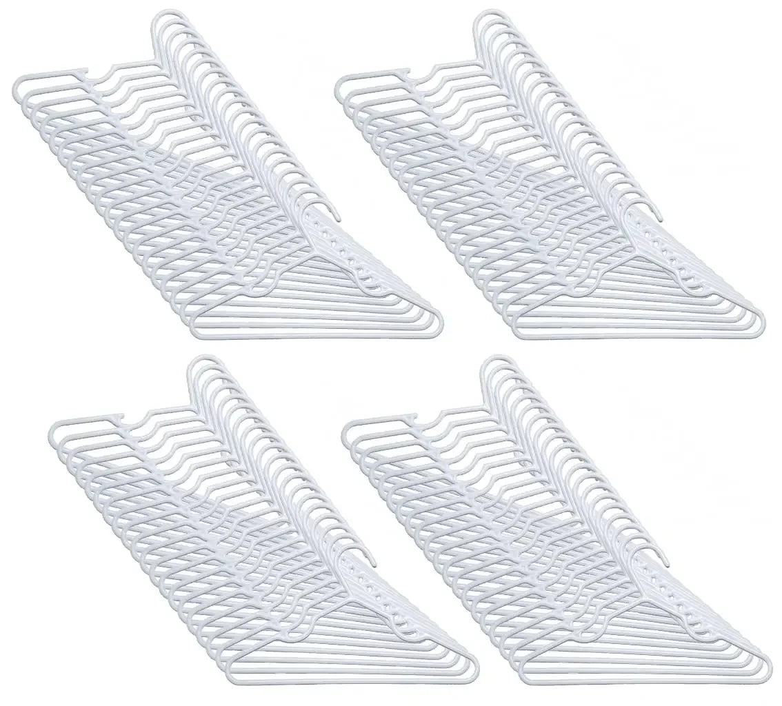 Children/Infant/Toddler Plastic Clothing Hangers, 100 Pack