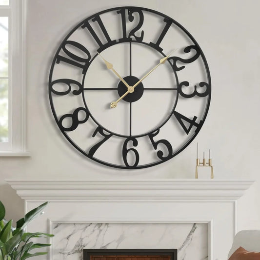 Large Wall Clock, 24" Silent, Battery Operated