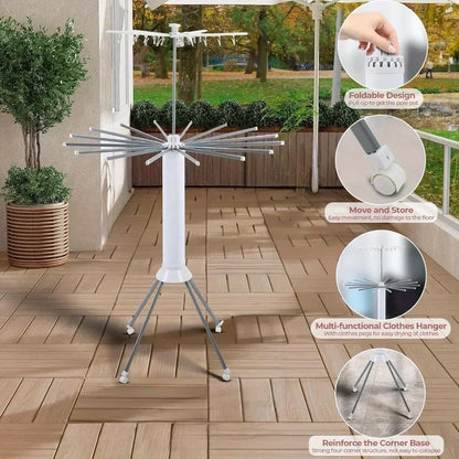 2-Tier Space Saving Drying Rack For Indoor/Outdoor