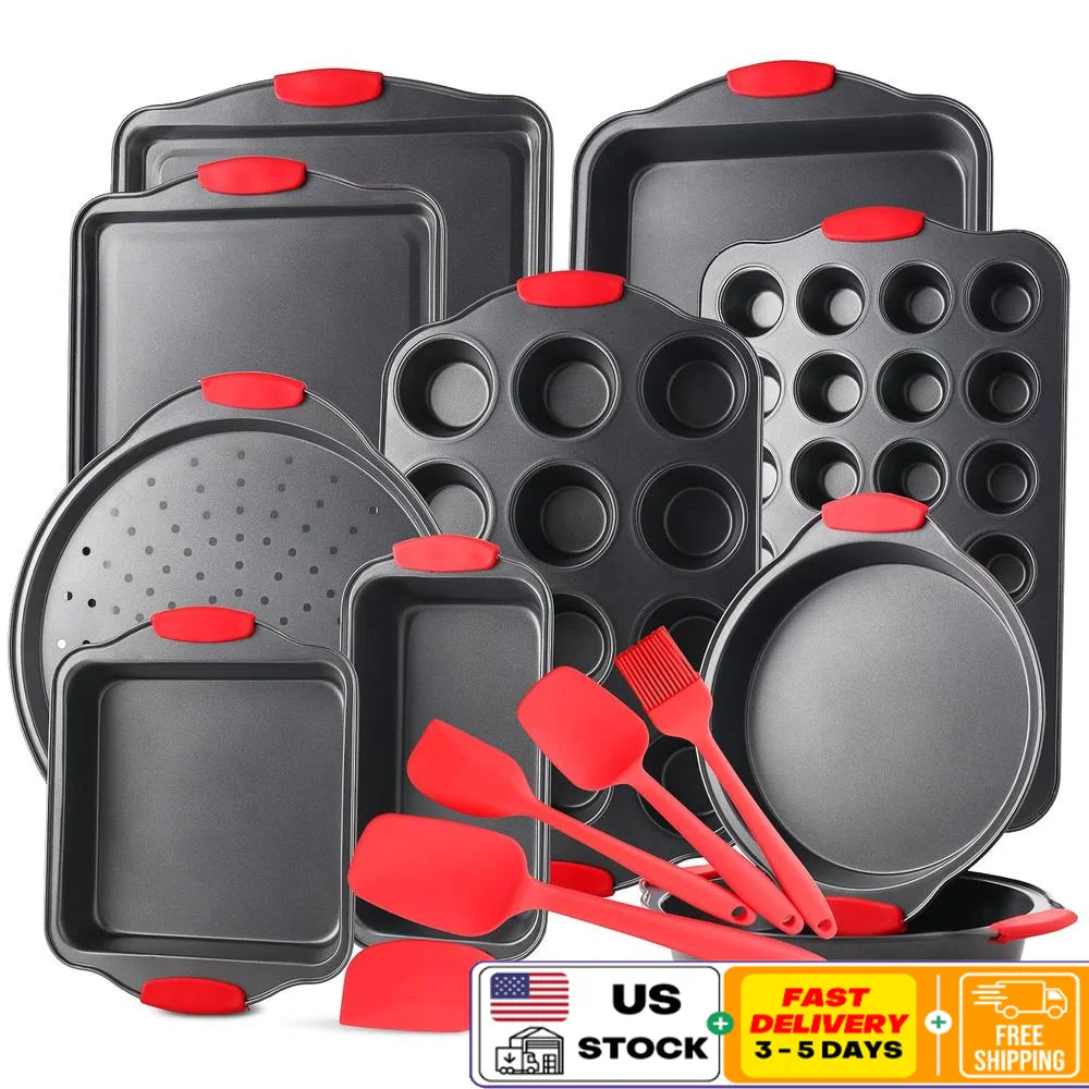 Nonstick Carbon Steel Bakeware Set 15-Piece