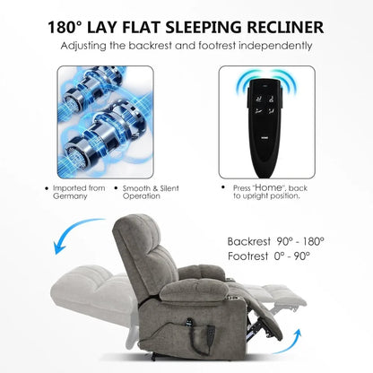 Power Lift Recliner Chair, Massage And Heating