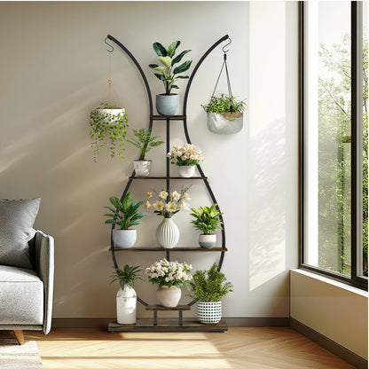 5 Tier Indoor Metal Plant Stand