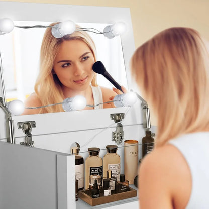 4 Drawer Dresser With Mirror And Lights