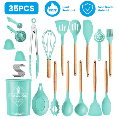 35-Piece Cooking Utensil Set With Holder