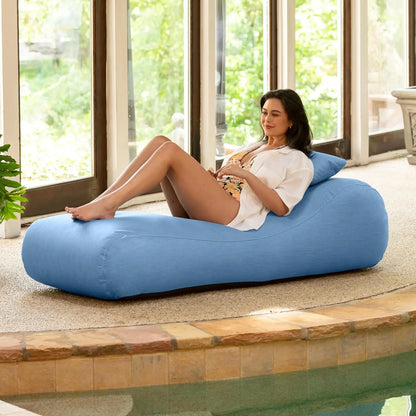 Outdoor Bean Bag Sun Lounger - Chaise Recliner