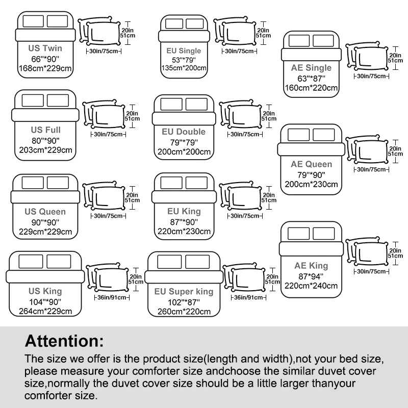 Queen Comfort Set 3-Pieces