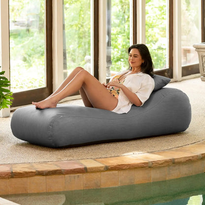 Outdoor Bean Bag Sun Lounger - Chaise Recliner