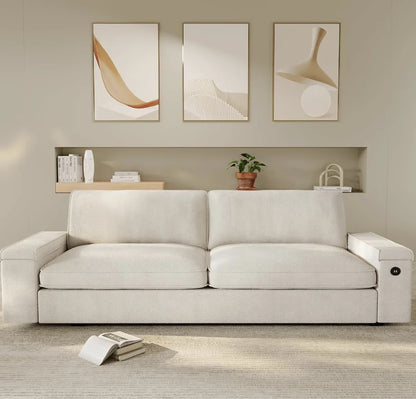 Oversized Loveseat Sofa, Comfy With Deep Seats