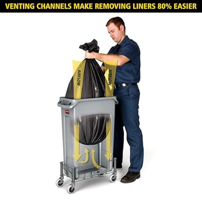 16 Gallon Trash Can With Venting Channels