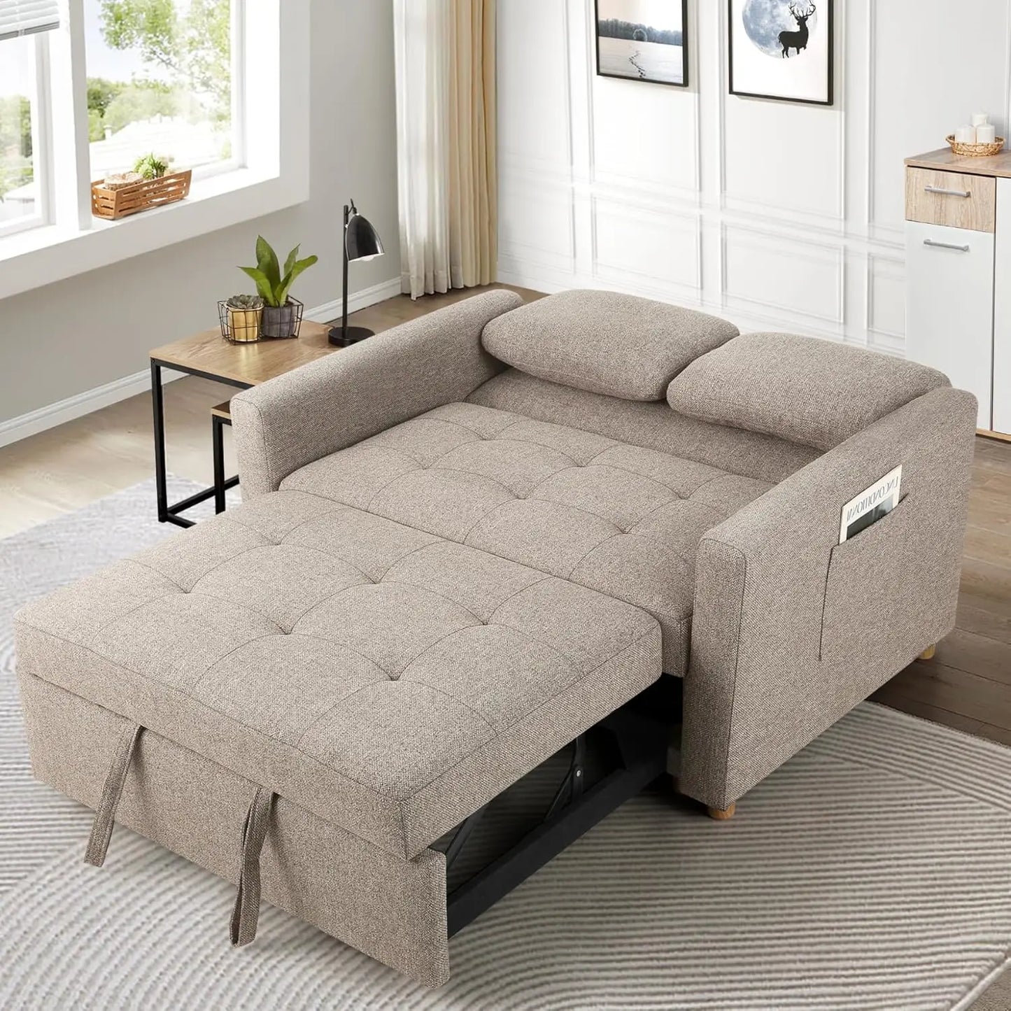 3-in-1 Sleeper Sofa Pull Out Couch Bed
