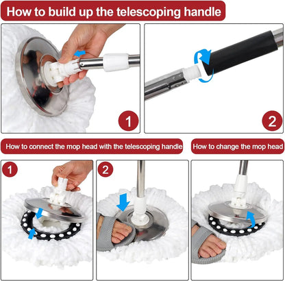 360° Spin Mop Bucket Sets