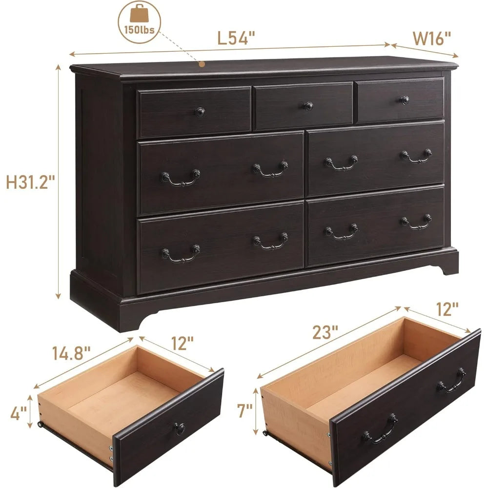 6 Or 7 Drawer Chest Dresser
