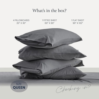 Luxury 6-Piece Bed Sheets - Queen Wrinkle Free
