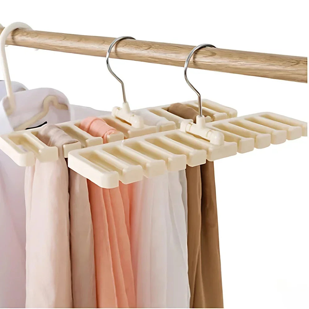 Wooden Belt Rack Hangers Rotating 14 Slots