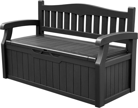Lockable 80 Gallon Storage Bench Deck Box