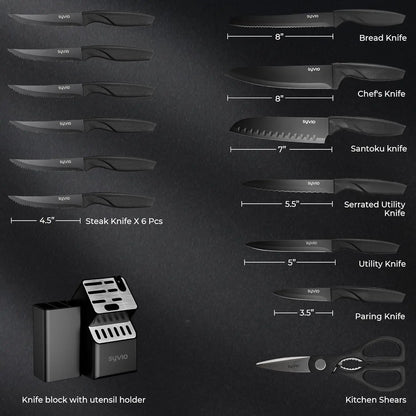 Knife Set and 6-Piece Utensil Set