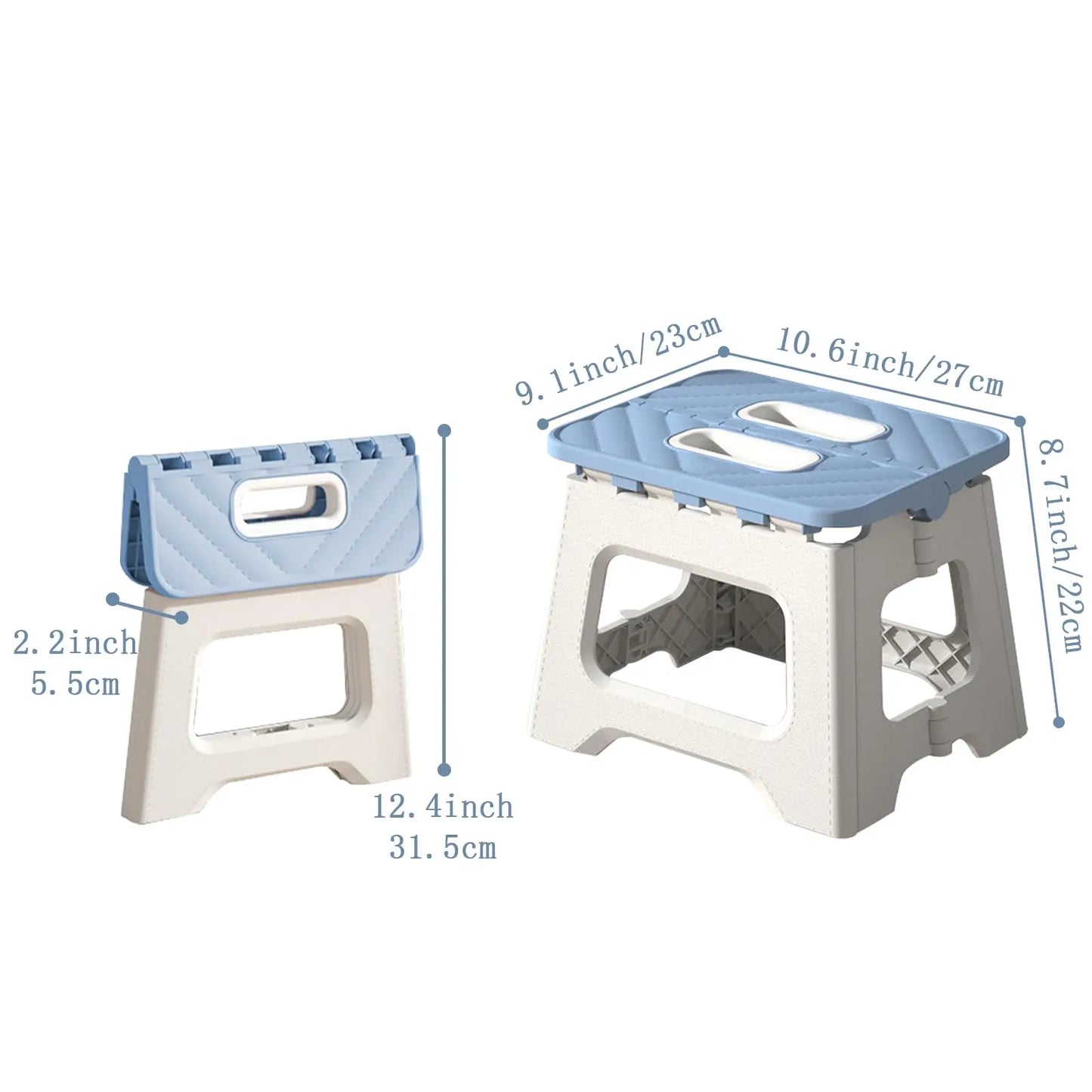 Anti-slip Folding Step Stool - 8.7 Inch Height