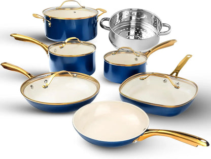12-Piece Ceramic Cookware Set Nonstick