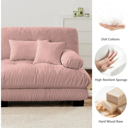 Oversized Modular Sectional Sofa, 94.4" Chenille Cloud