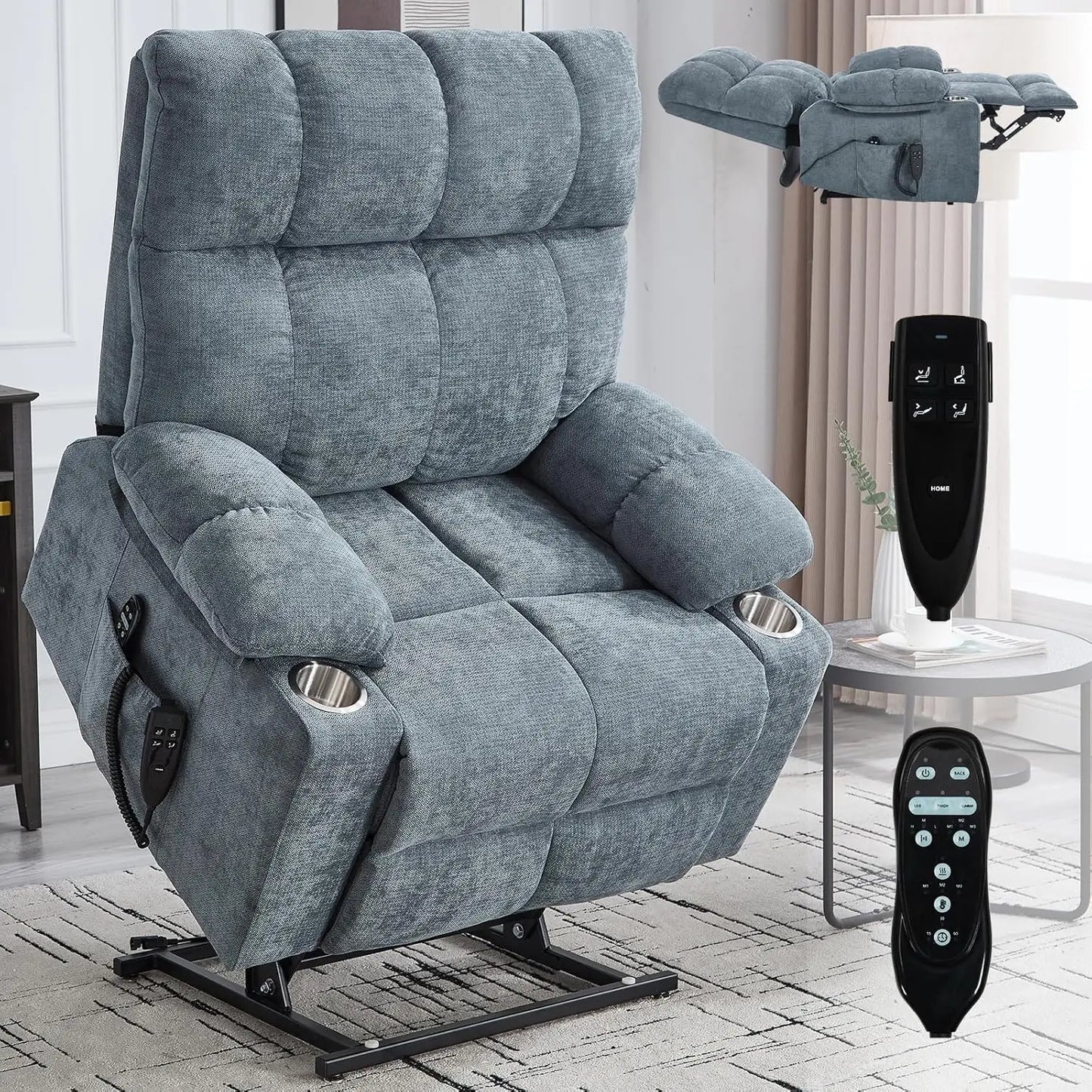 Power Lift Recliner Chair, Massage And Heating