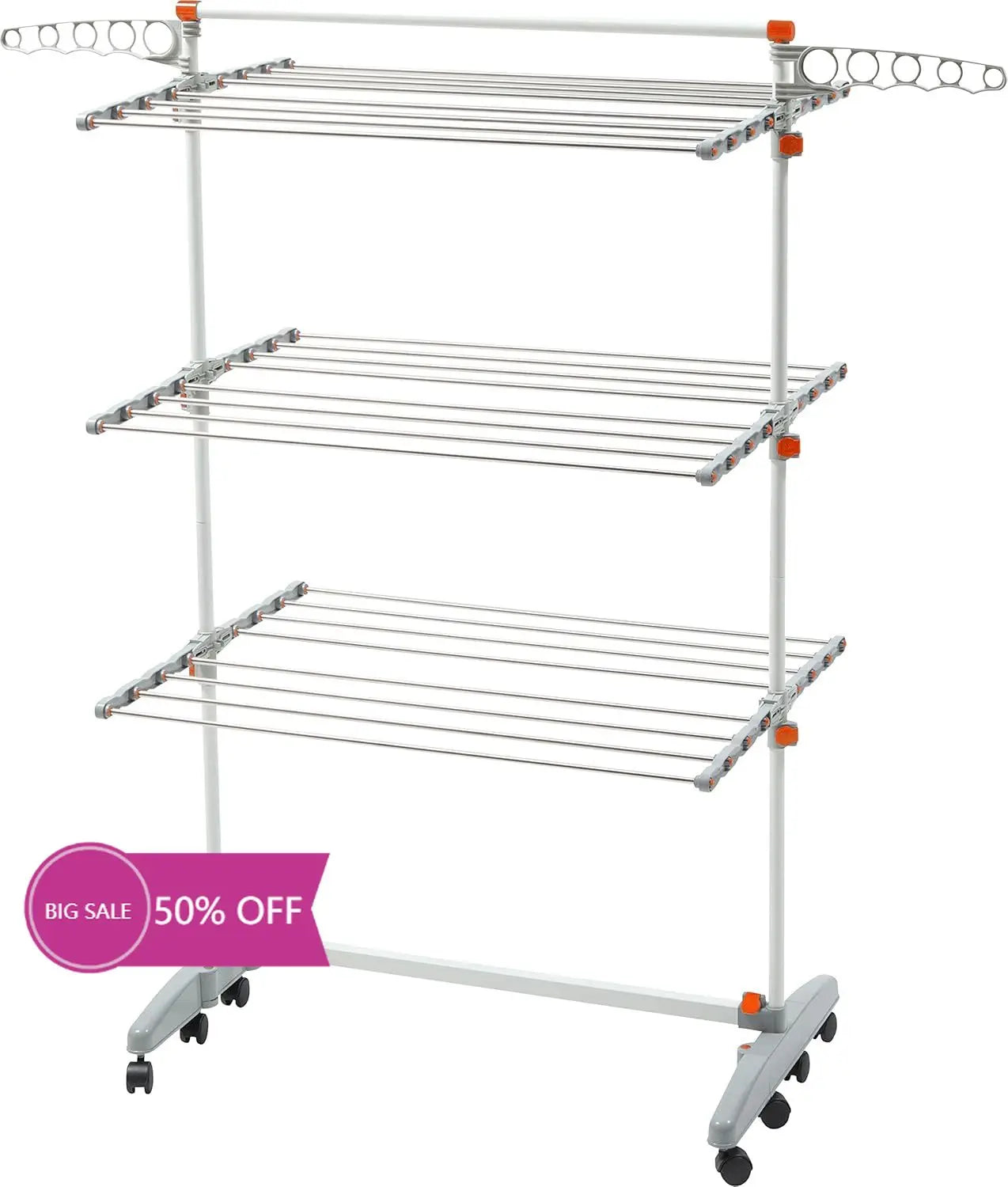 Foldable 3-Tier Drying Rack 33"  X 13"