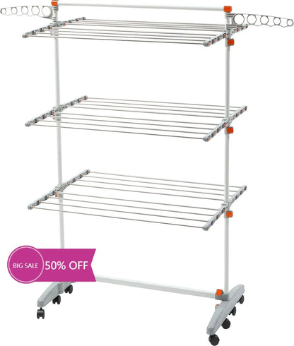 Foldable 3-Tier Drying Rack 33"  X 13"
