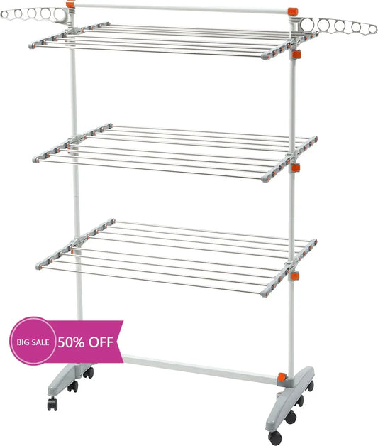 Foldable 3-Tier Drying Rack 33"  X 13"
