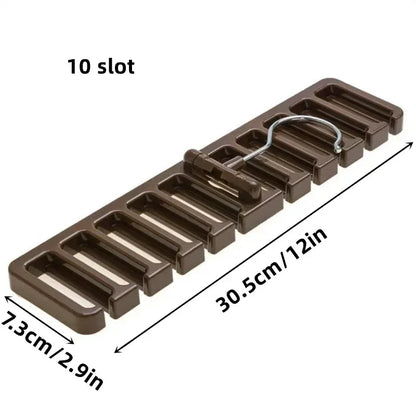 Wooden Belt Rack Hangers Rotating 14 Slots