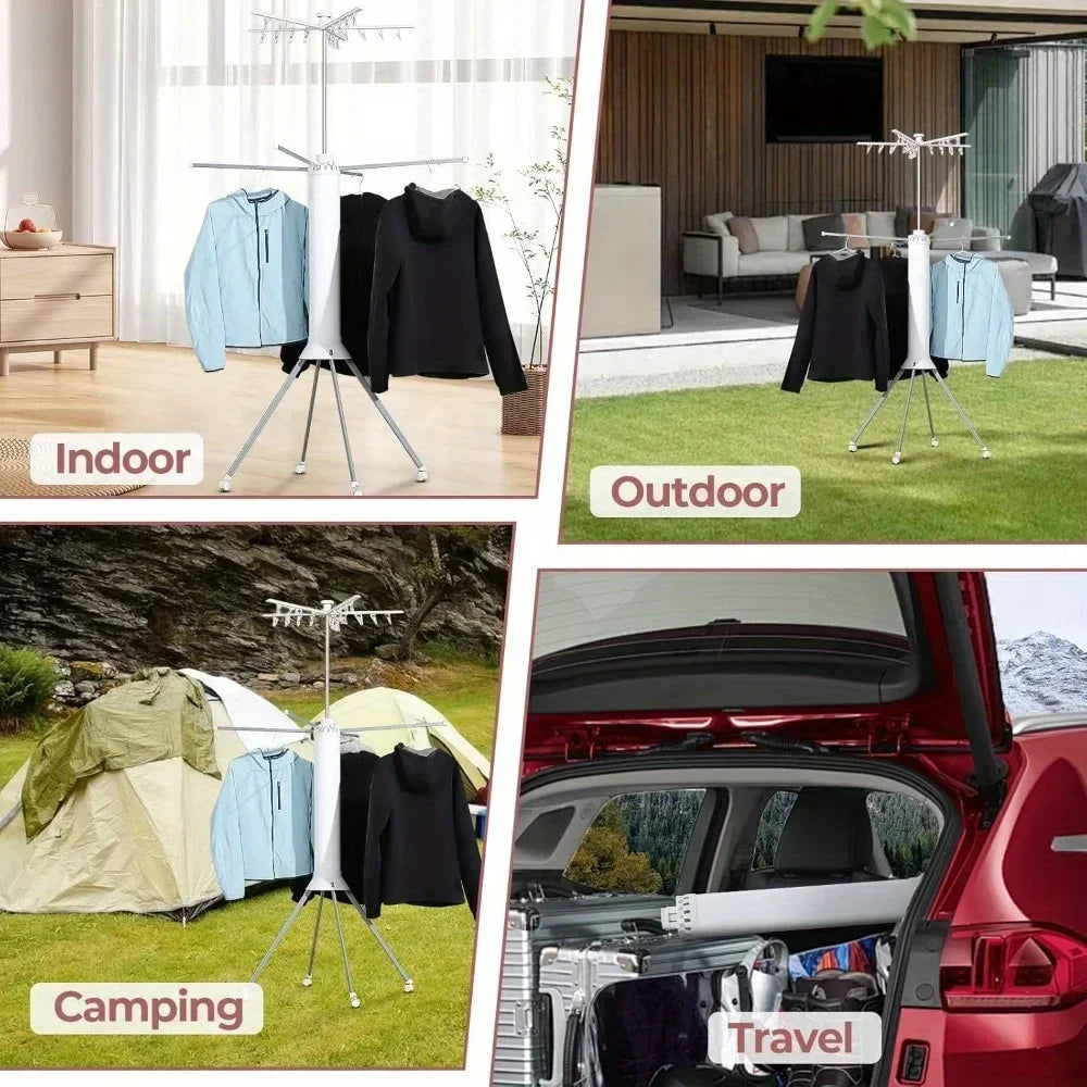 2-Tier Space Saving Drying Rack For Indoor/Outdoor