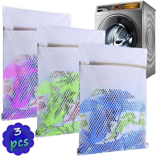 3-Pack Mesh Laundry Bags For Washing Machine