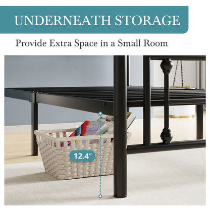 Twin/Full/Queen/King 14 Inch Metal Platform Bed Frame