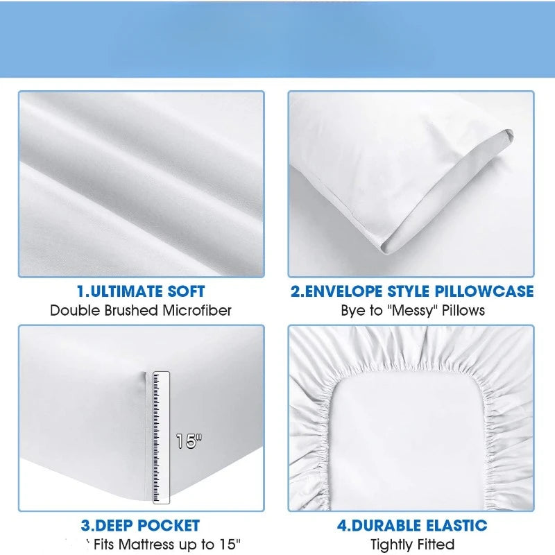 Luxury King Bed Sheets 1800 Thread Count