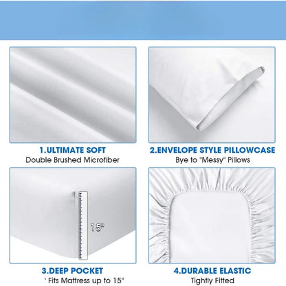 Luxury King Bed Sheets 1800 Thread Count