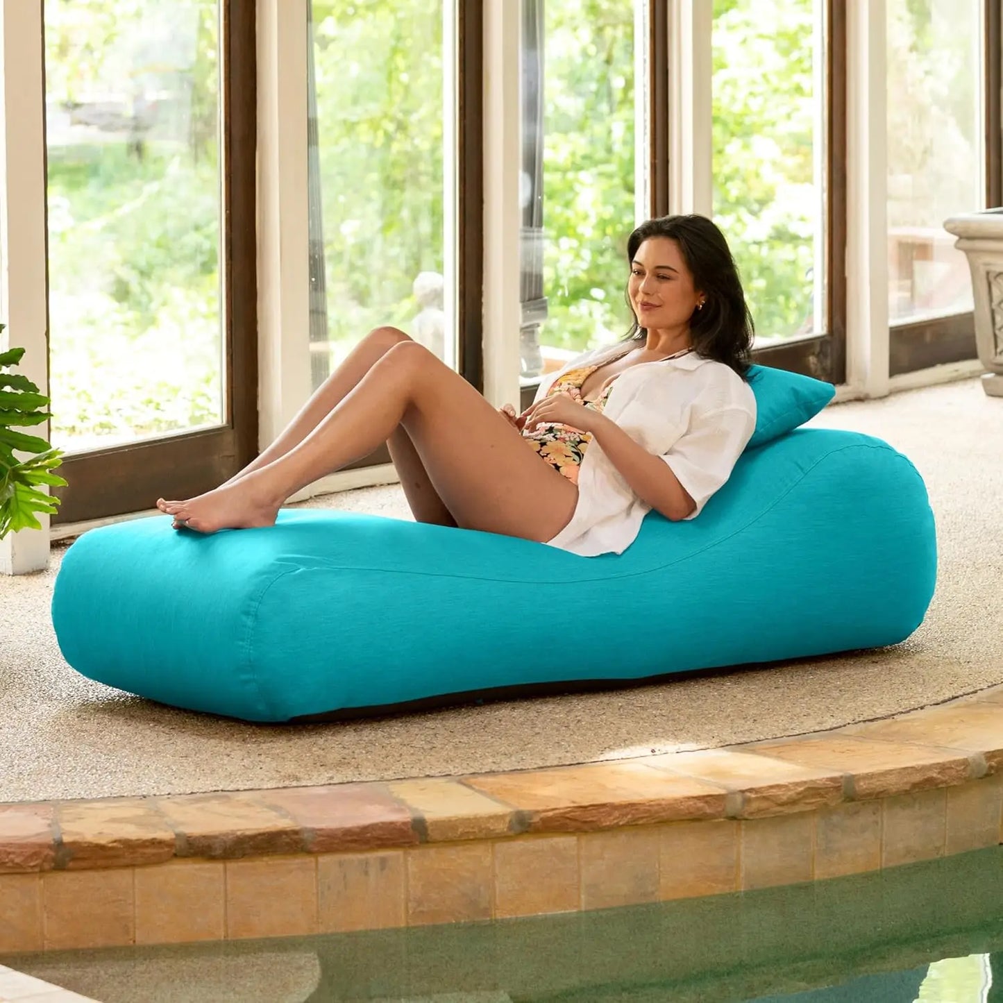 Outdoor Bean Bag Sun Lounger - Chaise Recliner