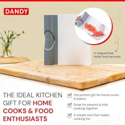 Multi-Purpose Folding Food Mover Scraper