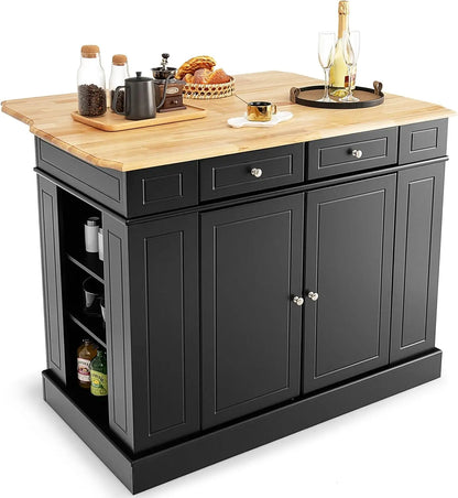 Kitchen Island With Drop Leaf