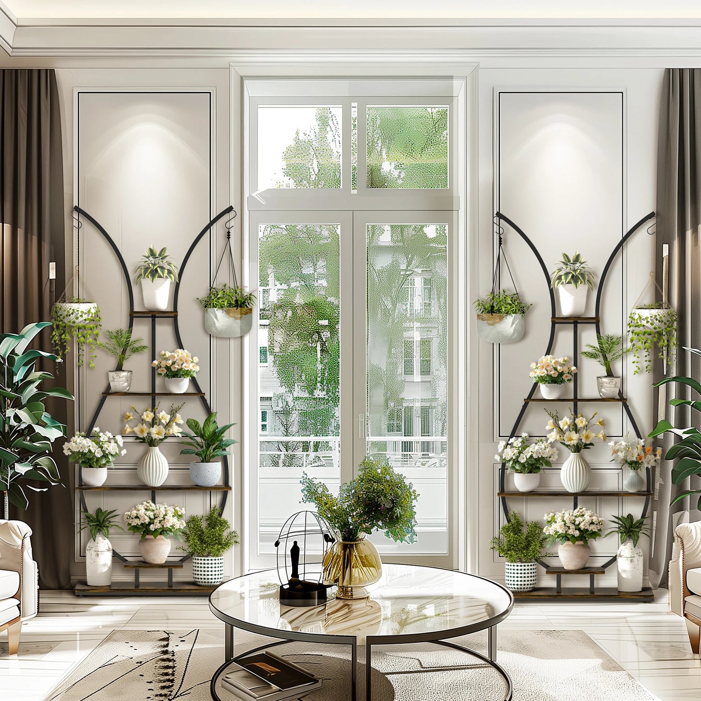 5 Tier Indoor Metal Plant Stand