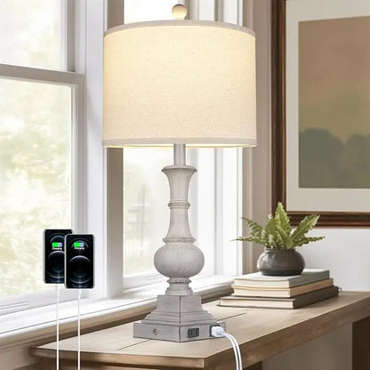 Farmhouse Vintage Touch Control Lamps, 27 Inches
