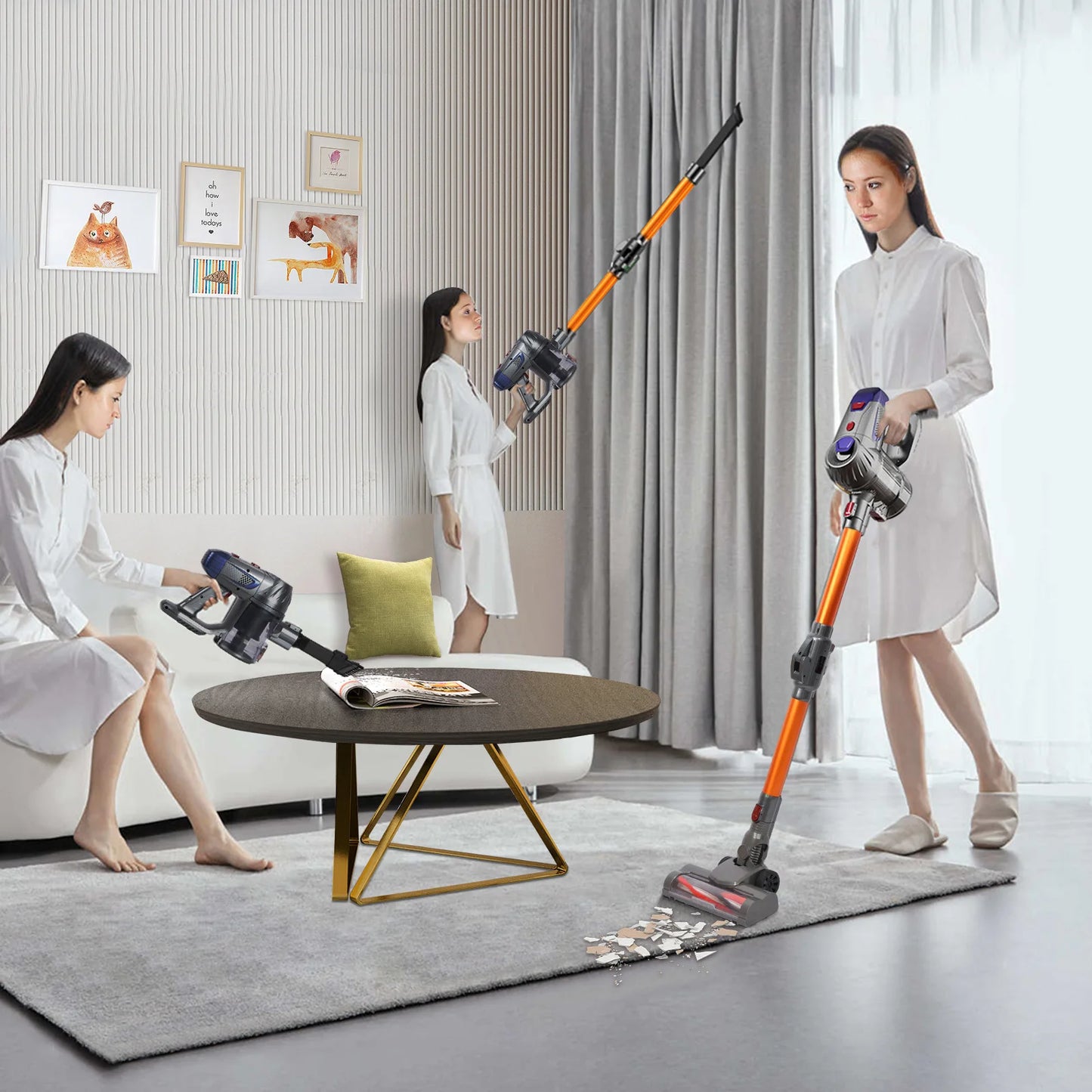 Cordless Handheld Vacuum Cleaner Powerful Suction 150W